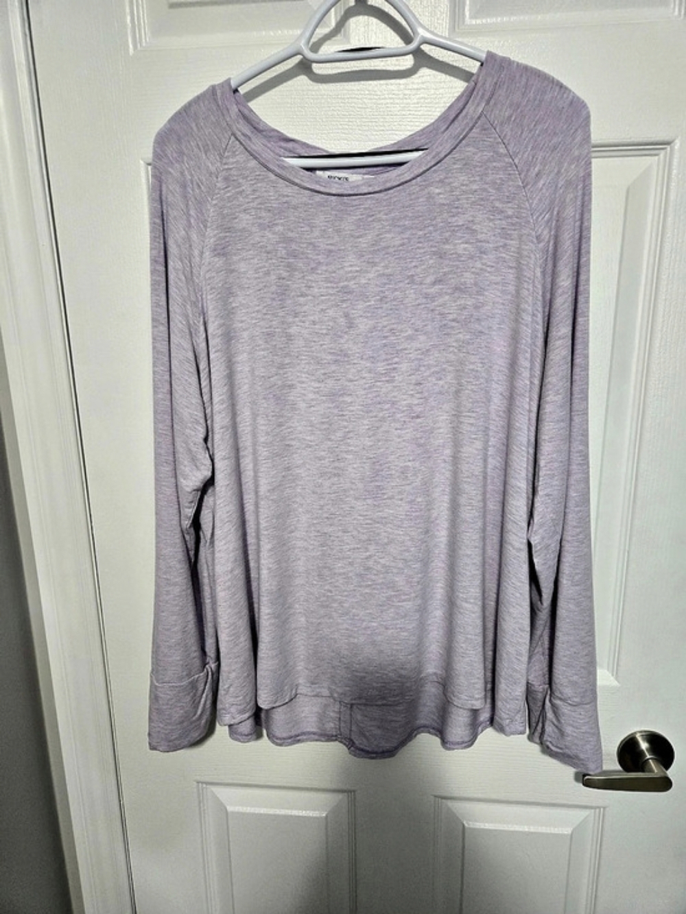 RICKIS Long Sleeve Button Back Top in Purple XXL  Like New